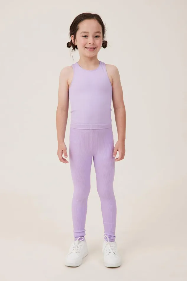Girls 214 Leggings Pants and Jeans Cotton On Imogen Seamfree Legging Lilac Drop