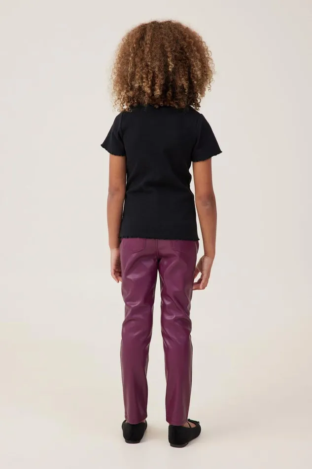 Girls 214 Leggings Pants and Jeans Cotton On Robbey Vegan Leather Pant Crushed Berry