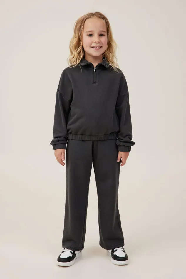 Girls 214 Sweatshirts and Sweatpants Cotton On Naomi Half Zip Pullover Phantom