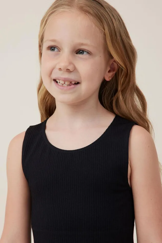 Girls 214 Tops and TShirts Cotton On Imani Seamfree Top Black