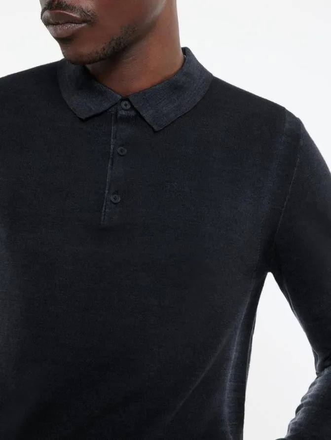GUSTAVE POLO Black Clothing John Varvatos Sweaters