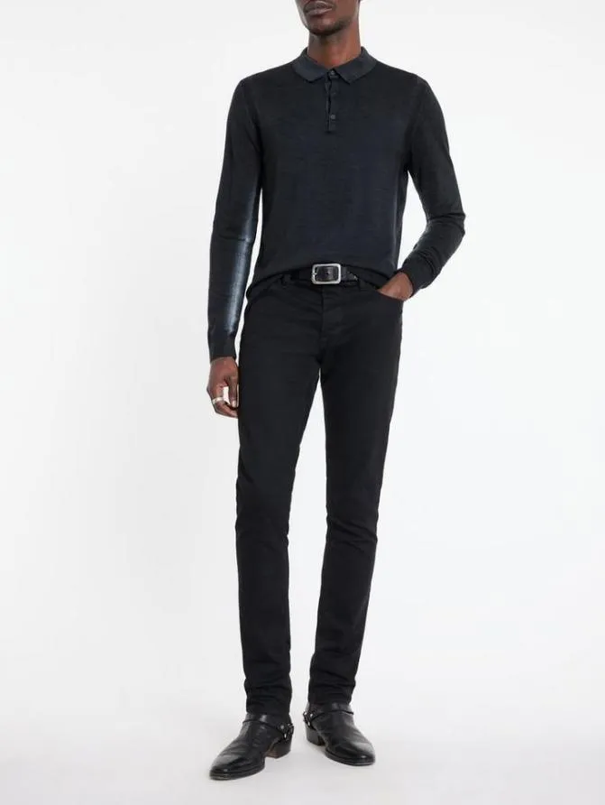 GUSTAVE POLO Black Clothing John Varvatos Sweaters