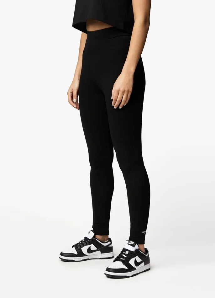 Gym King CoOrds Women Established Jersey Legging 8211 BlackWhite