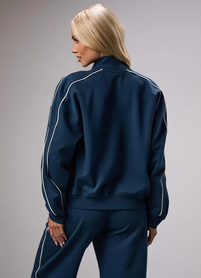Gym King CoOrds Women GKW Sports Luxe Track Jacket 8211 Rich Blue