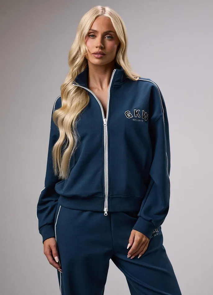 Gym King CoOrds Women GKW Sports Luxe Track Jacket 8211 Rich Blue