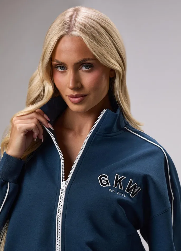 Gym King CoOrds Women GKW Sports Luxe Track Jacket 8211 Rich Blue