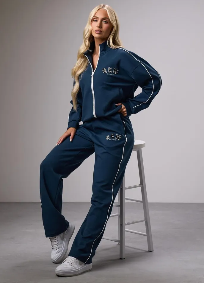 Gym King CoOrds Women GKW Sports Luxe Track Jacket 8211 Rich Blue