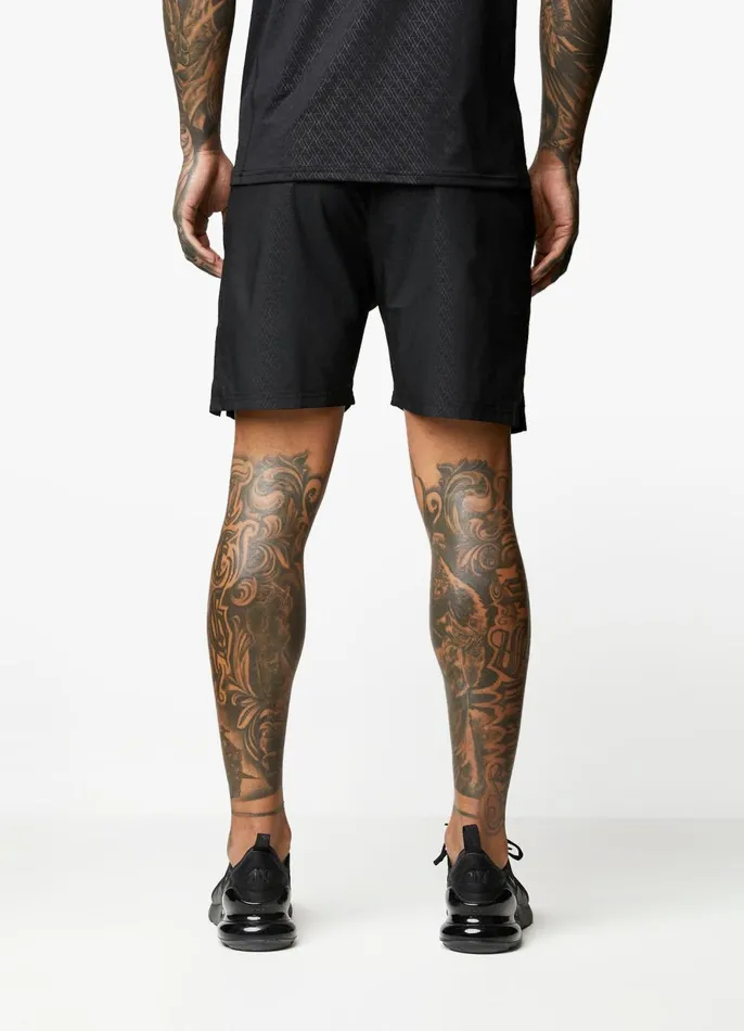 Gym King Gymwear Men Debossed Energy Short 8211 6034 8211 Black AOP