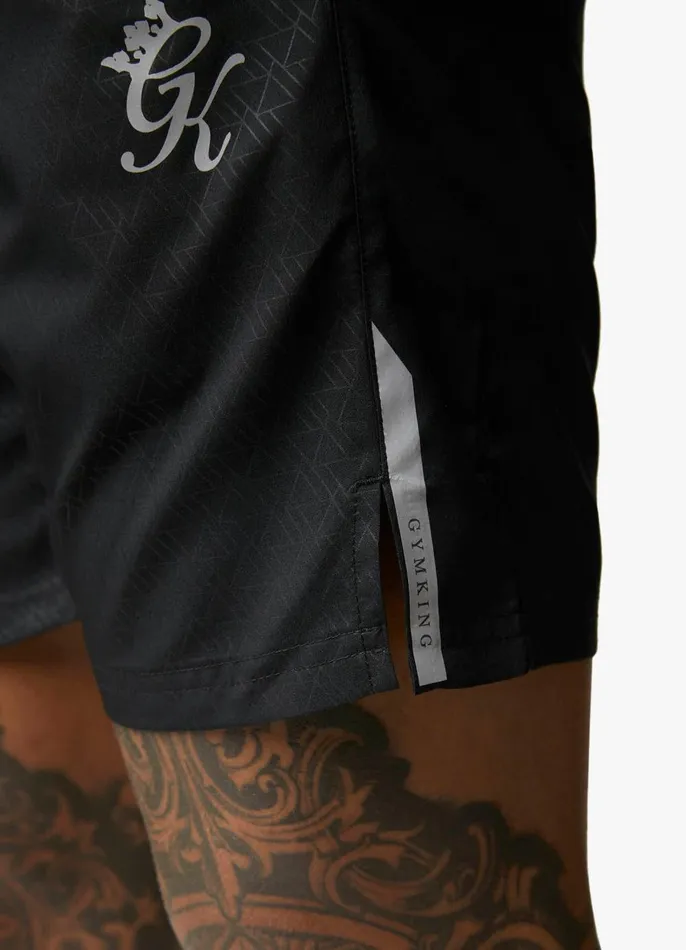 Gym King Gymwear Men Debossed Energy Short 8211 6034 8211 Black AOP
