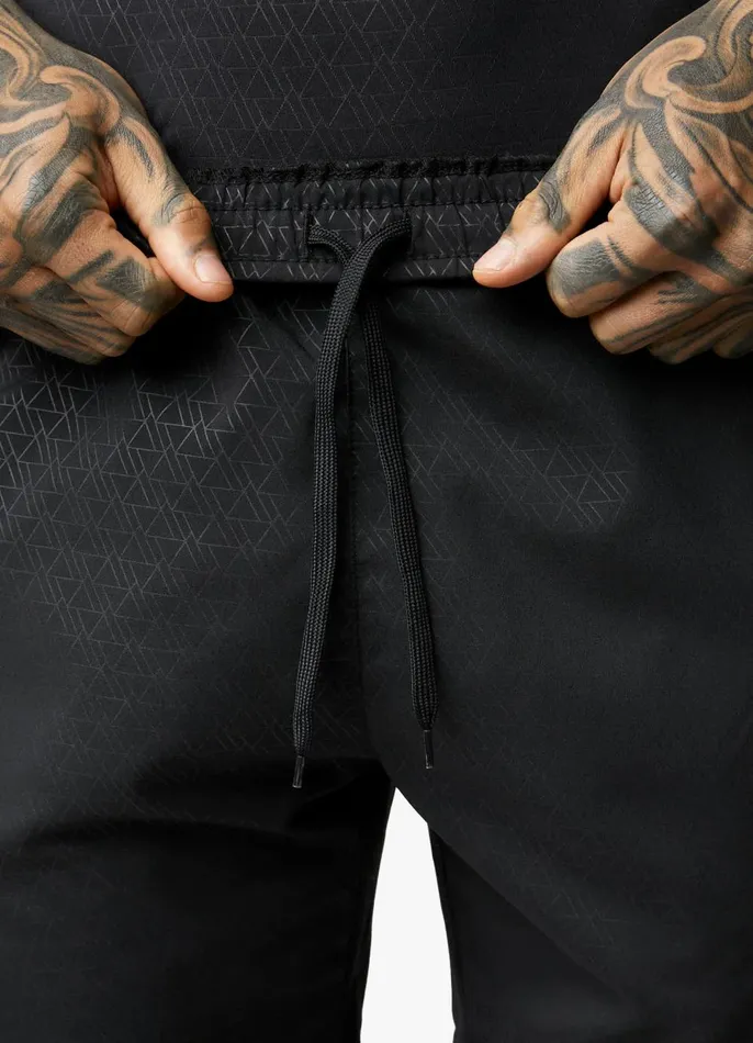 Gym King Gymwear Men Debossed Energy Short 8211 6034 8211 Black AOP