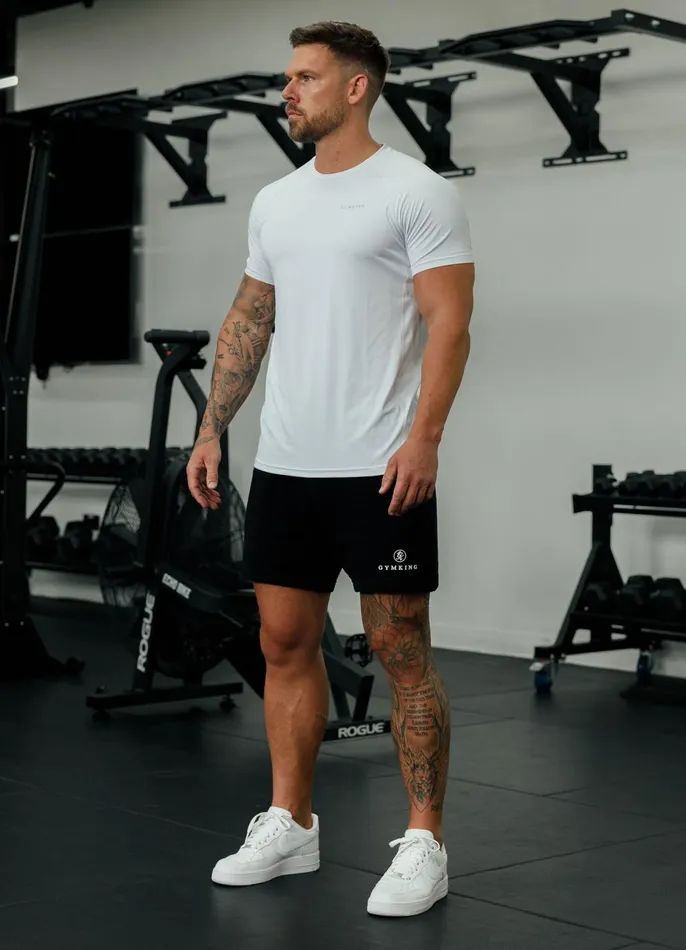 Gym King Gymwear Men Energy Linear Tee 8211 White