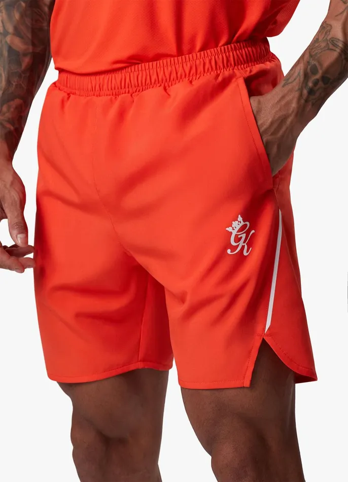 Gym King Gymwear Men Flex 6034 Short 8211 Chilli RedWhite