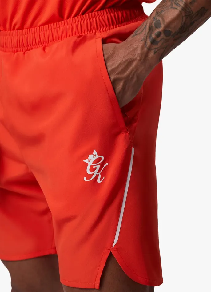 Gym King Gymwear Men Flex 6034 Short 8211 Chilli RedWhite