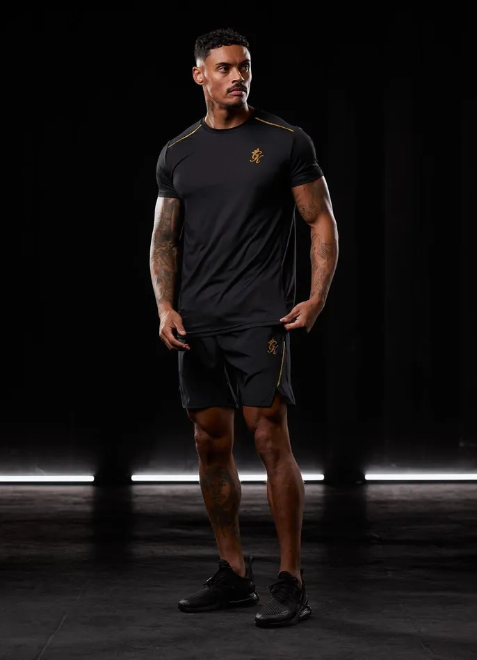 Gym King Gymwear Men Flex Short 8211 BlackGold