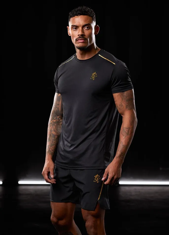 Gym King Gymwear Men Flex Short 8211 BlackGold