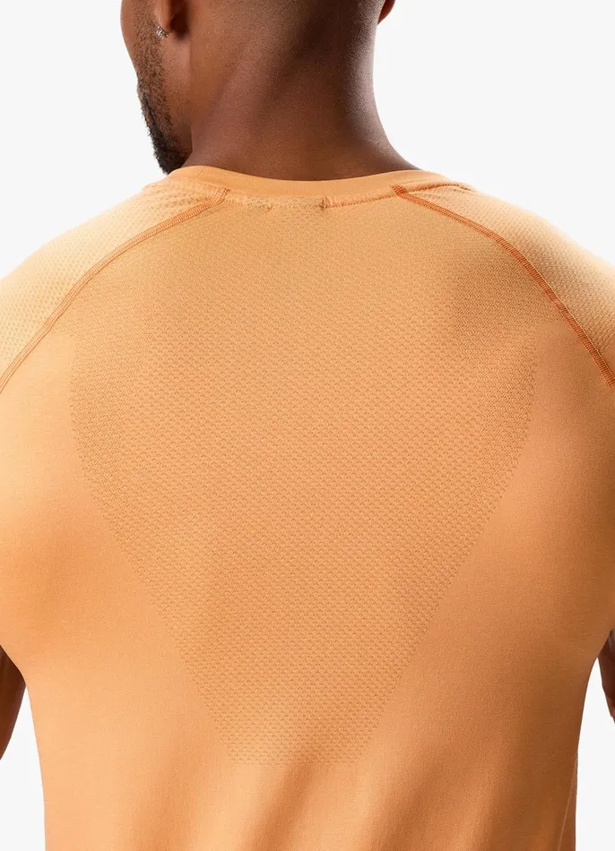 Gym King Gymwear Men Seamless Tee 8211 Soft Orange