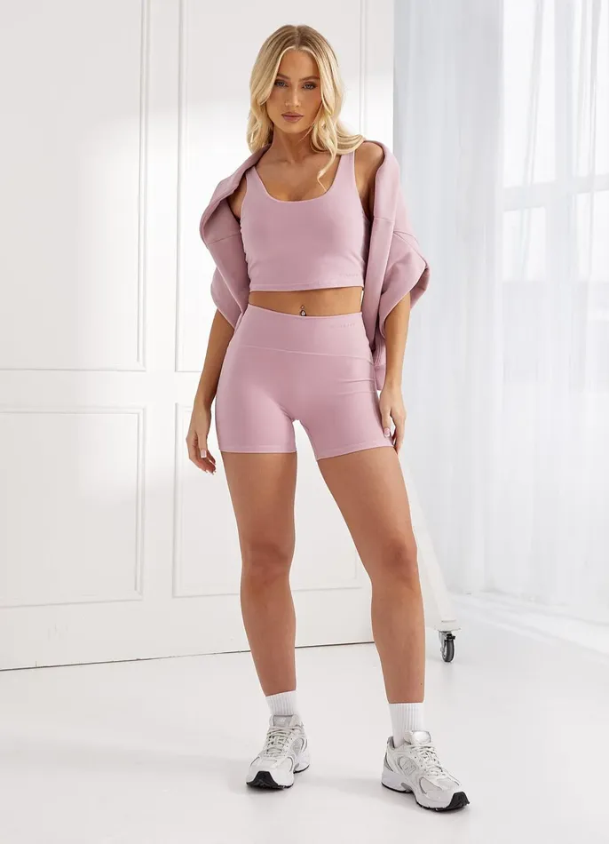 Gym King Gymwear Women Peach Luxe Tank 8211 Dusky Mauve Luxe