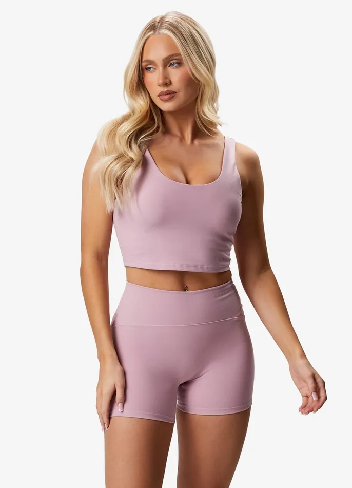 Gym King Gymwear Women Peach Luxe Tank 8211 Dusky Mauve Luxe
