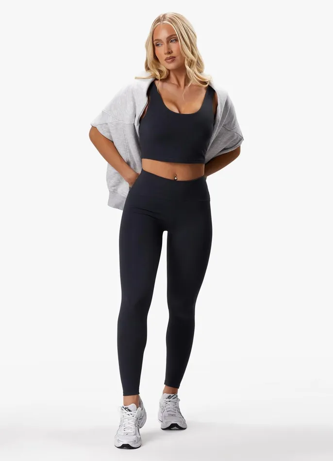 Gym King Gymwear Women Peach Luxe Tank 8211 Pewter Luxe