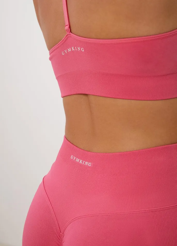 Gym King Gymwear Women Sculpt Seamless Bra 8211 Bright Fuchsia