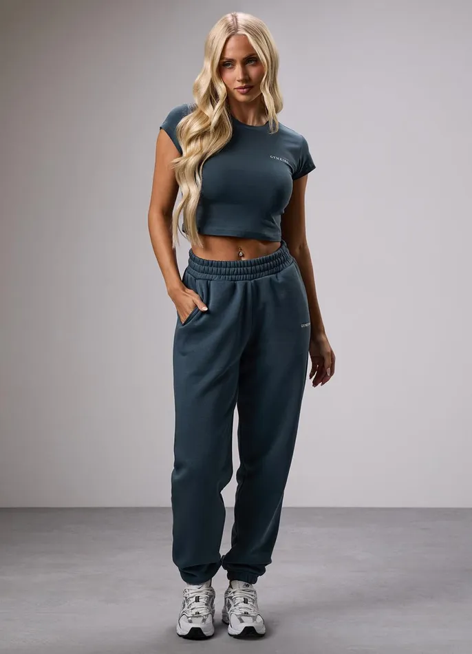 Gym King Joggers Women 365 Boyfriend Jogger 8211 Blue Grey