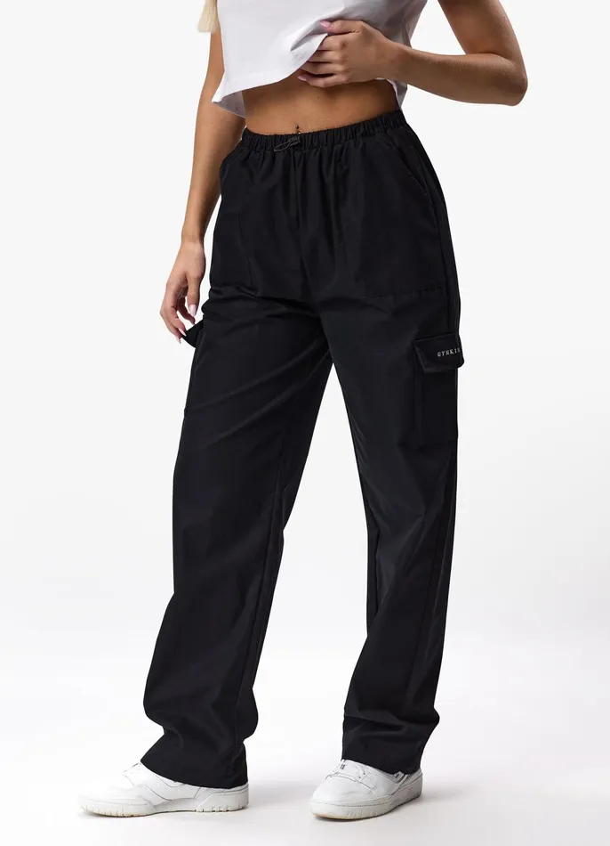 Gym King Joggers Women Established Woven Cargo 8211 Black