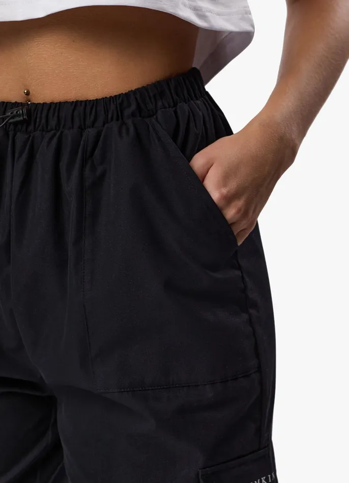 Gym King Joggers Women Established Woven Cargo 8211 Black