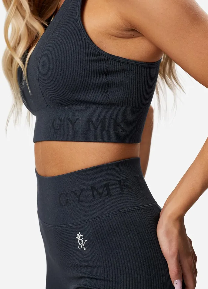 Gym King Leggings Women Formation Rib Legging 8211 Deep Slate Blue