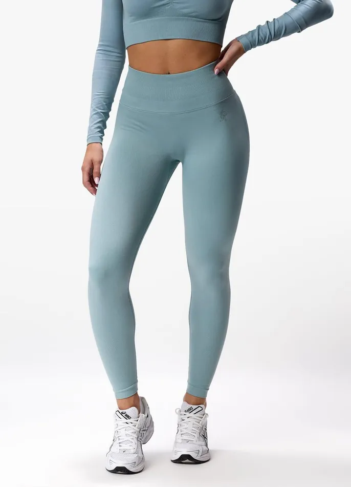 Gym King Leggings Women Sculpt Seamless Legging 8211 Stone Blue