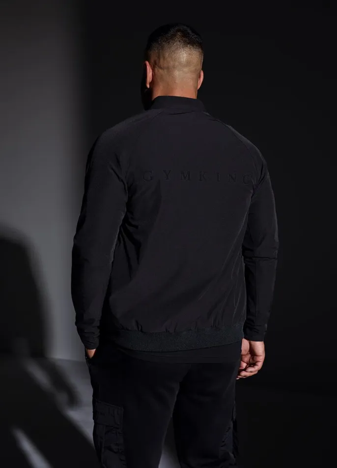 Gym King Outerwear Men Eclipse Bomber Jacket 8211 Black