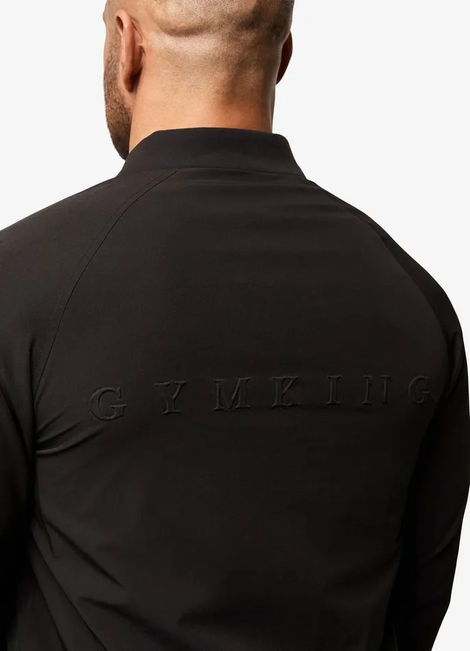 Gym King Outerwear Men Eclipse Bomber Jacket 8211 Black