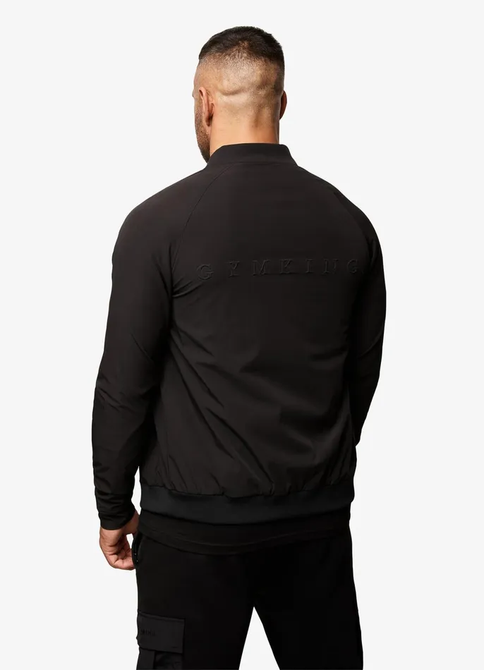 Gym King Outerwear Men Eclipse Bomber Jacket 8211 Black