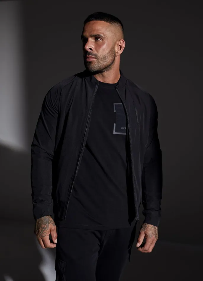 Gym King Outerwear Men Eclipse Bomber Jacket 8211 Black