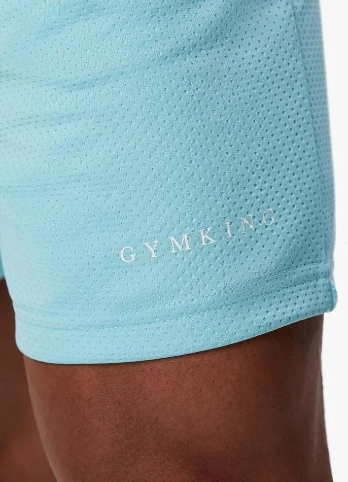 Gym King Shorts Men Brooklyn Mesh Short 8211 Aqua Blue