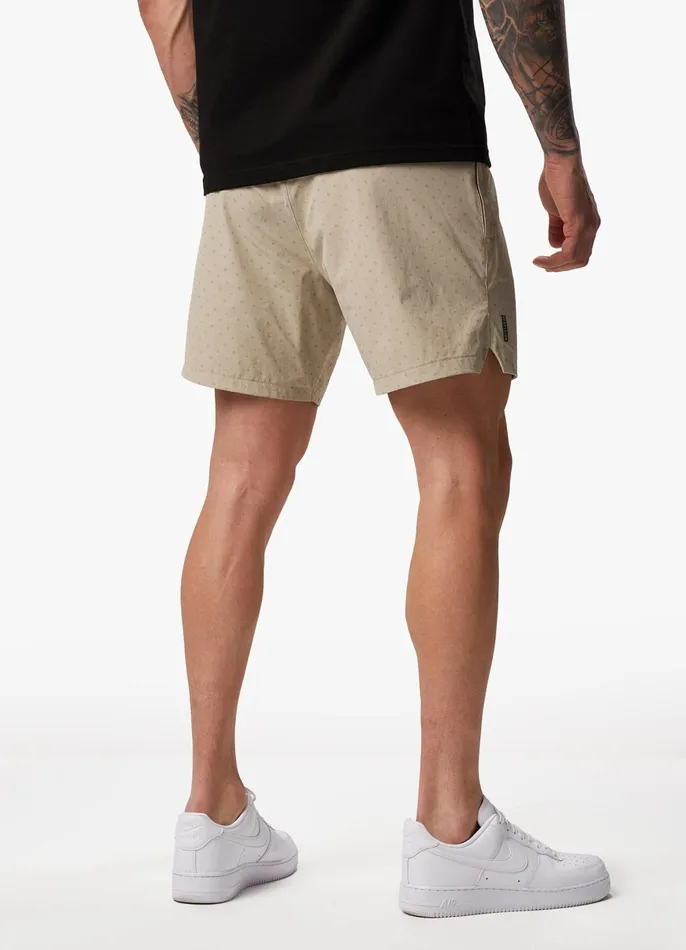 Gym King Shorts Men Rebellion AOP Cargo Shorts 8211 Sandstone