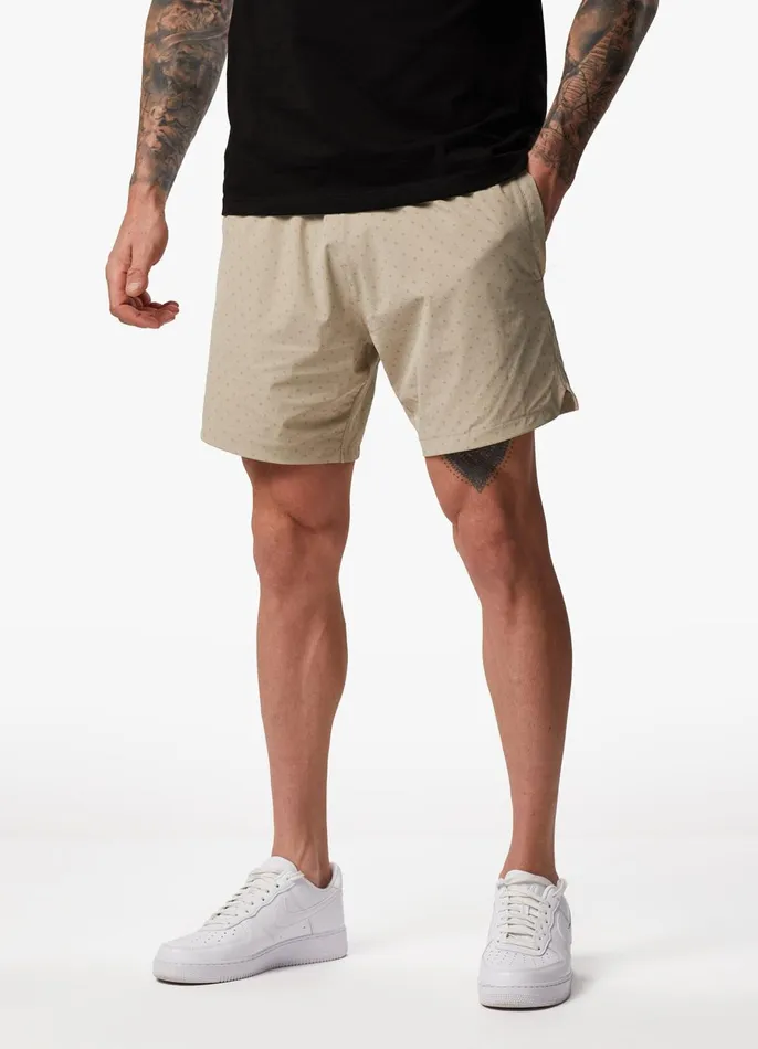 Gym King Shorts Men Rebellion AOP Cargo Shorts 8211 Sandstone