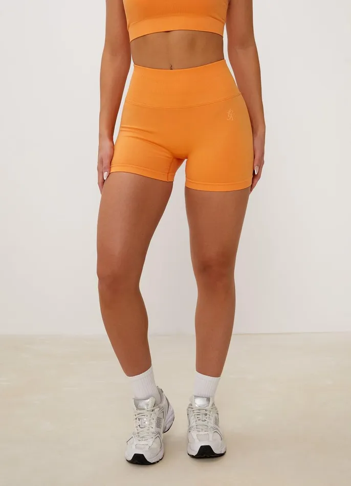 Gym King Shorts Women Sculpt Seamless 3034 Short 8211 Papaya Orange