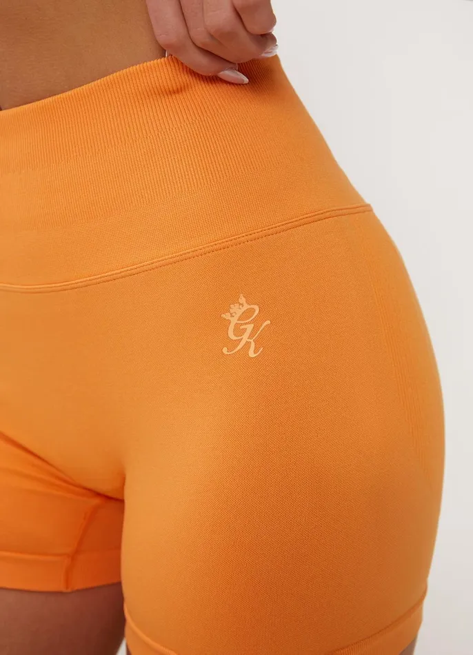Gym King Shorts Women Sculpt Seamless 3034 Short 8211 Papaya Orange