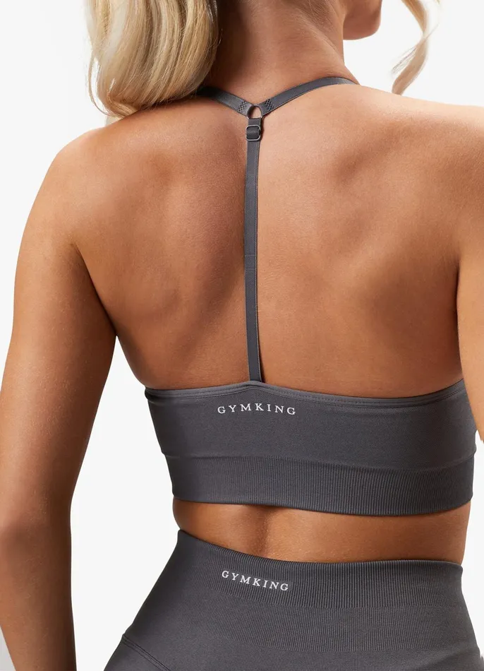 Gym King Sports Bras Women Sculpt Seamless Bra 8211 Space Grey