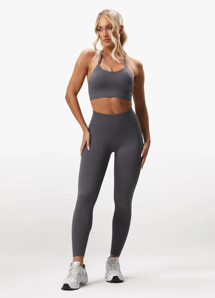 Gym King Sports Bras Women Sculpt Seamless Bra 8211 Space Grey