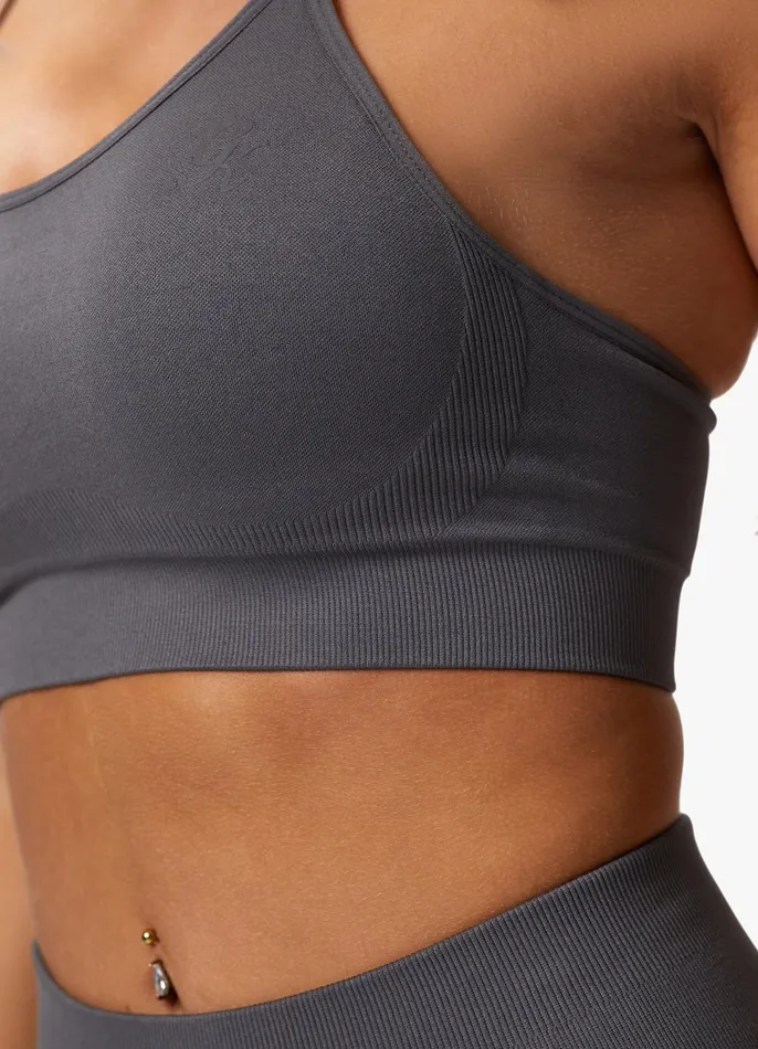 Gym King Sports Bras Women Sculpt Seamless Bra 8211 Space Grey