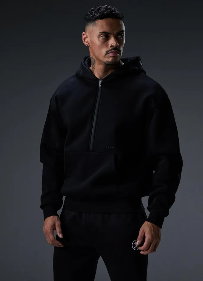 Gym King Sweatshirts and Hoodies Men Alpha 12 Zip Hood 8211 Black