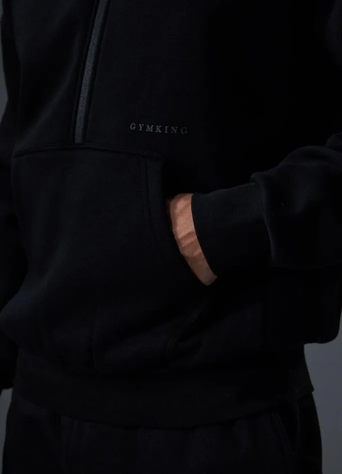 Gym King Sweatshirts and Hoodies Men Alpha 12 Zip Hood 8211 Black