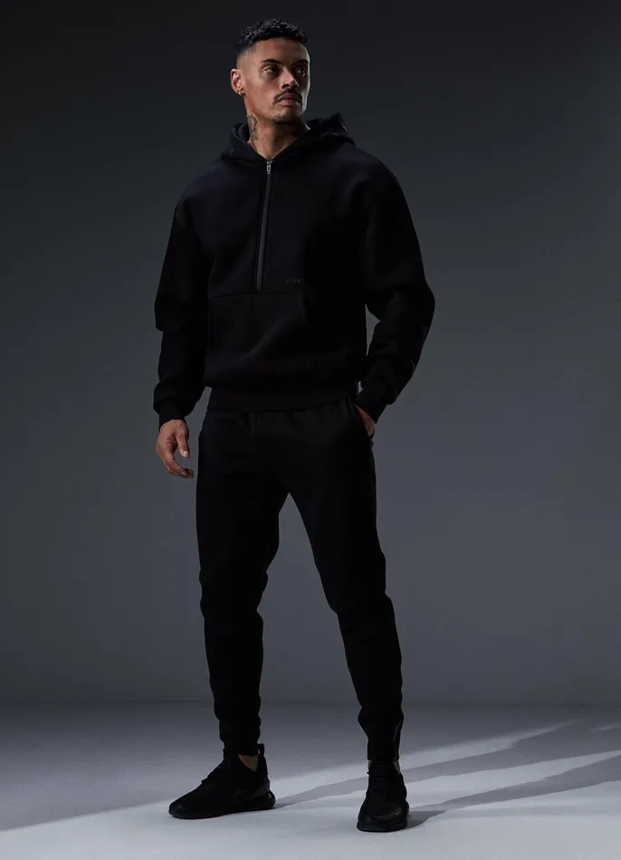 Gym King Sweatshirts and Hoodies Men Alpha 12 Zip Hood 8211 Black