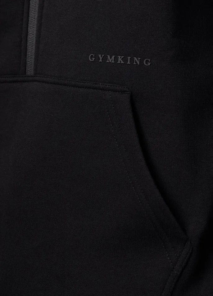 Gym King Sweatshirts and Hoodies Men Alpha 12 Zip Hood 8211 Black