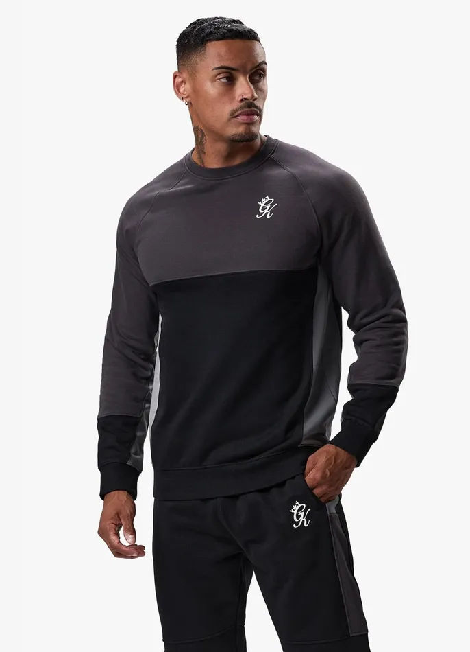 Gym King Sweatshirts and Hoodies Men Minefield Crew 8211 Black