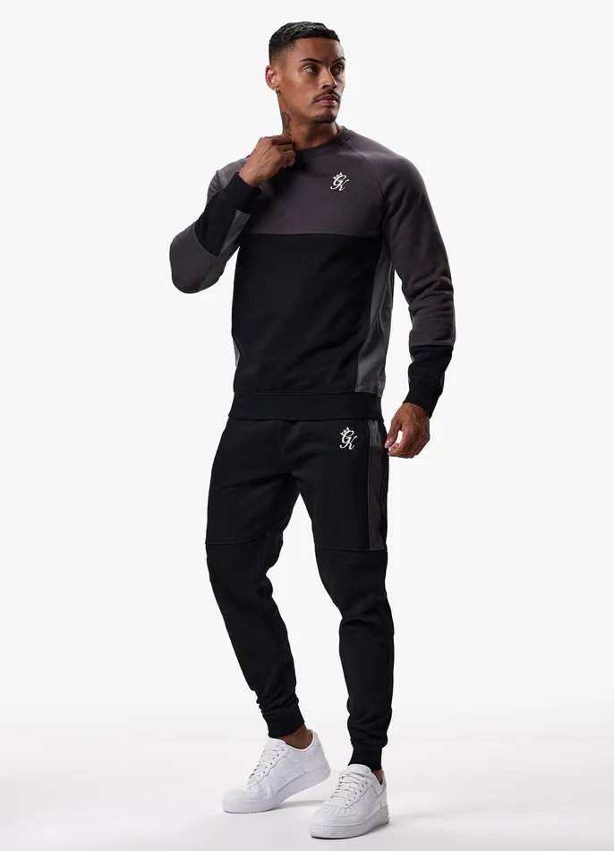 Gym King Sweatshirts and Hoodies Men Minefield Crew 8211 Black