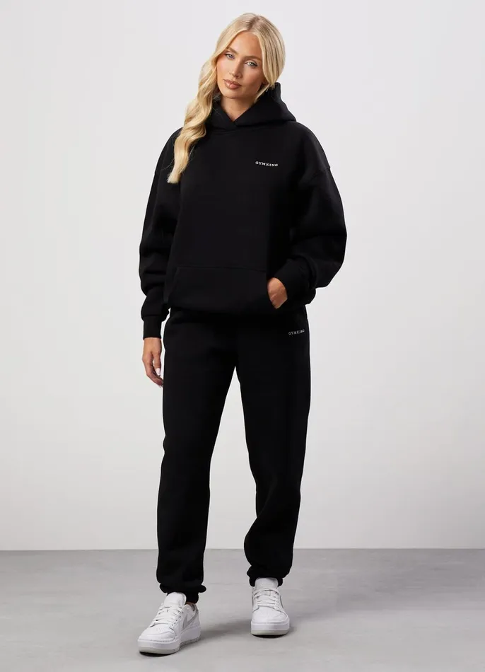 Gym King Sweatshirts and Hoodies Women 365 Relaxed Fit Fleece Hoodie 8211 Black