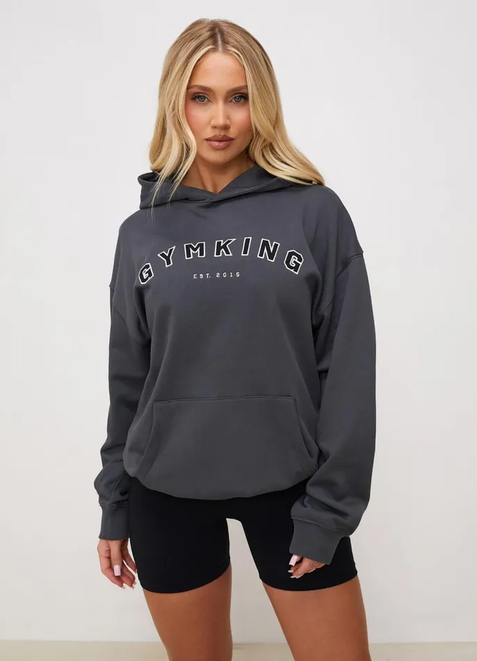 Gym King Sweatshirts and Hoodies Women Shadow Oversized Hood 8211 Shadow Grey