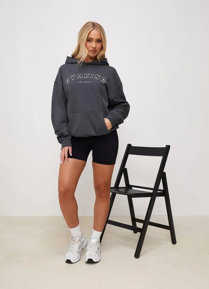 Gym King Sweatshirts and Hoodies Women Shadow Oversized Hood 8211 Shadow Grey